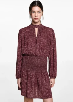 MANGO Sukienki I Kombinezony*Sukienka lureksowa ze wzorem