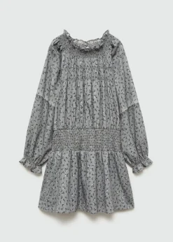 Dzieci MANGO Sukienki I Kombinezony*Sukienka lureksowa ze wzorem