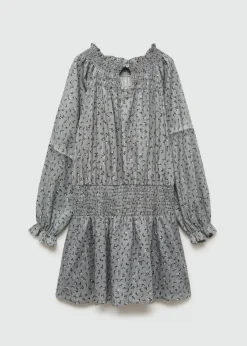 Dzieci MANGO Sukienki I Kombinezony*Sukienka lureksowa ze wzorem