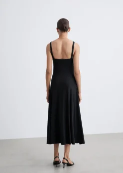 MANGO Sukienki I Kombinezony*Sukienka marszczona na ramiączkach