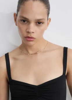 MANGO Sukienki I Kombinezony*Sukienka marszczona na ramiączkach