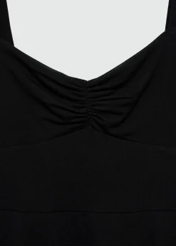 MANGO Sukienki I Kombinezony*Sukienka marszczona na ramiączkach