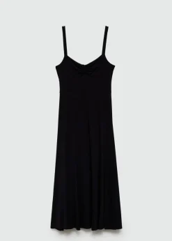 MANGO Sukienki I Kombinezony*Sukienka marszczona na ramiączkach