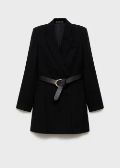 MANGO Sukienki I Kombinezony*Sukienka marynarka z paskiem