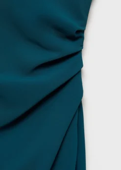 MANGO Sukienki I Kombinezony*Sukienka midi z marszczeniem