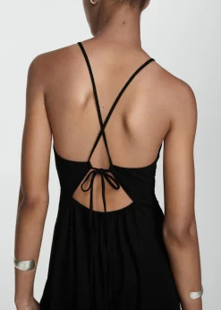 MANGO Sukienki I Kombinezony*Sukienka midi z marszczeniem