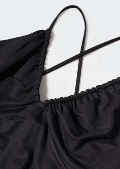 MANGO Sukienki I Kombinezony*Sukienka midi z marszczeniem