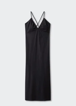 MANGO Sukienki I Kombinezony*Sukienka midi z marszczeniem