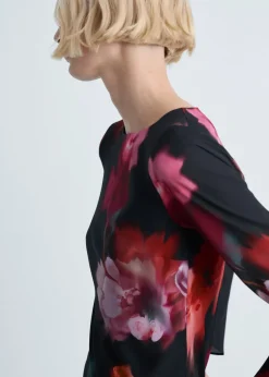 MANGO Sukienki I Kombinezony*Sukienka midi z nadrukiem w kwiaty