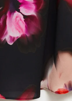 MANGO Sukienki I Kombinezony*Sukienka midi z nadrukiem w kwiaty