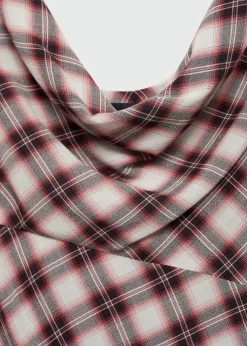 MANGO Sukienki I Kombinezony*Sukienka midi z nadrukiem w kratkę