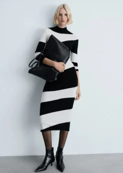 MANGO Sukienki I Kombinezony*Sukienka midi z półgolfem