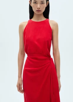 MANGO Sukienki I Kombinezony*Sukienka midi z wiązaniem