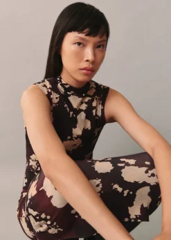 MANGO Sukienki I Kombinezony*Sukienka midi ze wzorem