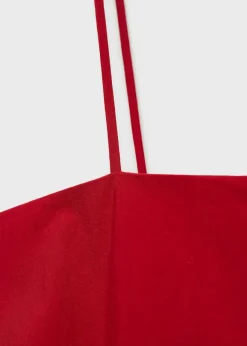 MANGO Sukienki I Kombinezony*Sukienka na cienkich ramiączkach z falbankami