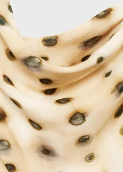 MANGO Sukienki I Kombinezony*Sukienka na jedno ramię w grochy