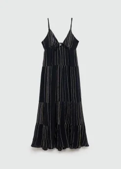 MANGO Sukienki I Kombinezony*Sukienka na ramiączkach z ozdobnymi szwami