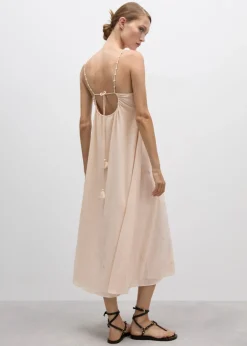 MANGO Sukienki I Kombinezony*Sukienka na ramiączkach z koralikami