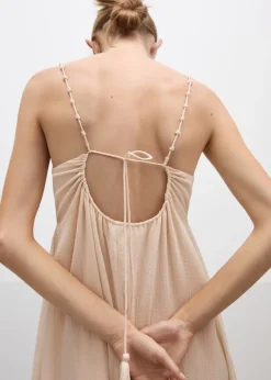 MANGO Sukienki I Kombinezony*Sukienka na ramiączkach z koralikami