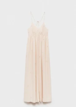 MANGO Sukienki I Kombinezony*Sukienka na ramiączkach z koralikami