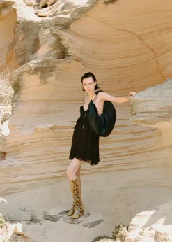 MANGO Sukienki I Kombinezony*Sukienka na ramiączkach z szyfonu z falbankami