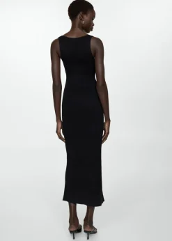 MANGO Sukienki I Kombinezony*Sukienka na ramiączkach z dzianiny