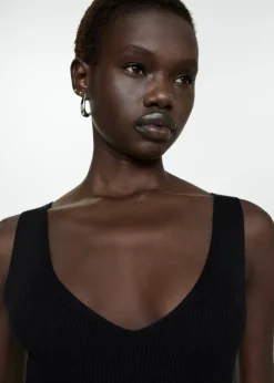 MANGO Sukienki I Kombinezony*Sukienka na ramiączkach z dzianiny