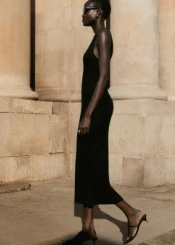 MANGO Sukienki I Kombinezony*Sukienka na ramiączkach z dzianiny