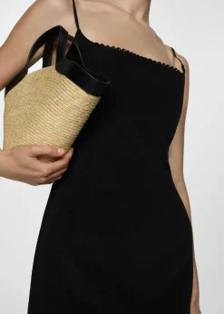 MANGO Sukienki I Kombinezony*Sukienka na ramiączkach z koronką