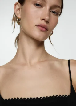 MANGO Sukienki I Kombinezony*Sukienka na ramiączkach z koronką