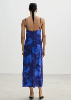 MANGO Sukienki I Kombinezony*Sukienka na ramiączkach ze wzorem