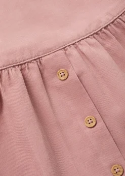 Dzieci MANGO Sukienki I Kombinezony*Sukienka na szelkach na guziki z mikrosztruksu