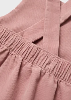 Dzieci MANGO Sukienki I Kombinezony*Sukienka na szelkach na guziki z mikrosztruksu