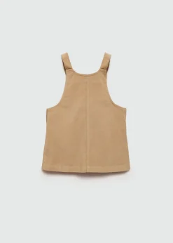 Dzieci MANGO Sukienki I Kombinezony|Szorty I Spódnice*Sukienka na szelkach z mikrosztruksu