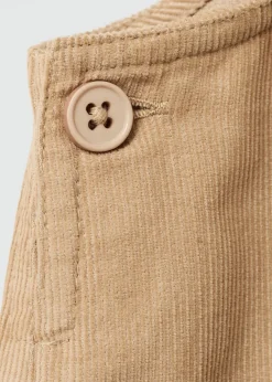 Dzieci MANGO Sukienki I Kombinezony|Szorty I Spódnice*Sukienka na szelkach z mikrosztruksu