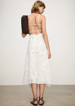 MANGO Sukienki I Kombinezony*Sukienka o asymetrycznym kroju z haftem