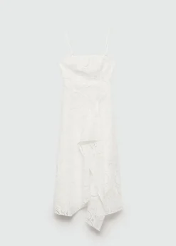 MANGO Sukienki I Kombinezony*Sukienka o asymetrycznym kroju z haftem