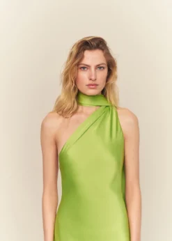 MANGO Sukienki I Kombinezony*Sukienka o asymetrycznym kroju ze wstęgą