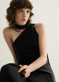 MANGO Sukienki I Kombinezony*Sukienka o asymetrycznym kroju ze wstęgą