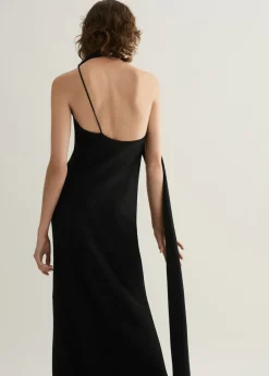 MANGO Sukienki I Kombinezony*Sukienka o asymetrycznym kroju ze wstęgą