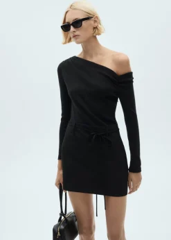 MANGO Sukienki I Kombinezony*Sukienka o asymetrycznym kroju z różnych materiałów