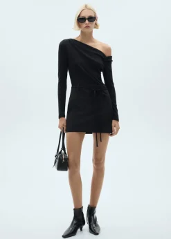 MANGO Sukienki I Kombinezony*Sukienka o asymetrycznym kroju z różnych materiałów