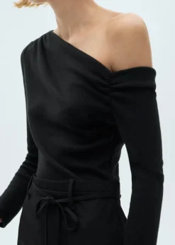 MANGO Sukienki I Kombinezony*Sukienka o asymetrycznym kroju z różnych materiałów