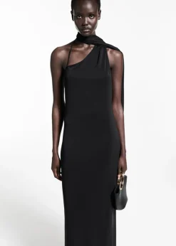 MANGO Sukienki I Kombinezony*Sukienka o asymetrycznym kroju ze wstęgą