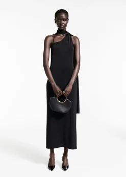 MANGO Sukienki I Kombinezony*Sukienka o asymetrycznym kroju ze wstęgą