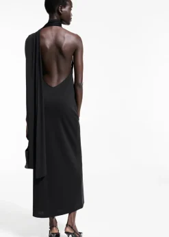 MANGO Sukienki I Kombinezony*Sukienka o asymetrycznym kroju ze wstęgą