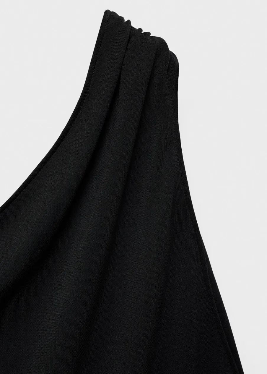 MANGO Sukienki I Kombinezony*Sukienka o asymetrycznym kroju ze wstęgą