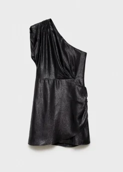MANGO Sukienki I Kombinezony*Sukienka o asymetrycznym kroju z teksturą