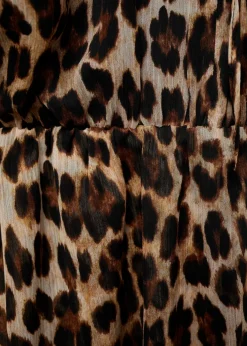 MANGO Sukienki I Kombinezony*Sukienka o rozszerzanym kroju w lamparcie cętki