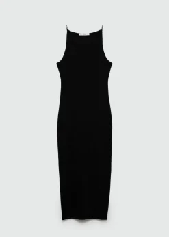 MANGO Sukienki I Kombinezony*Sukienka o taliowanym kroju z dekoltem halter